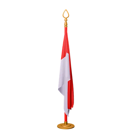 Bandera de polonia  3D Icon