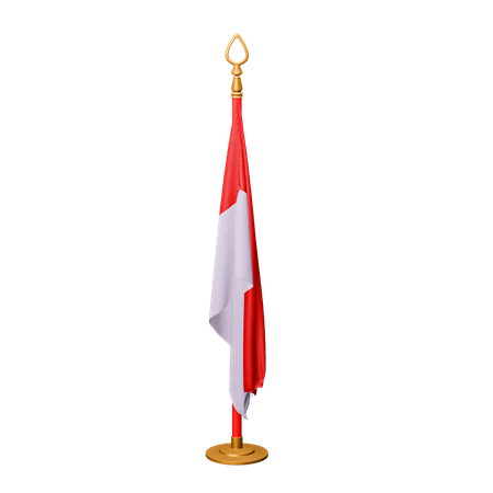 Bandera de polonia  3D Icon