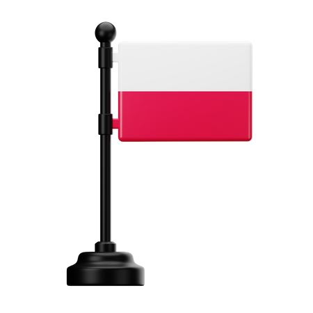 Bandera de polonia  3D Icon