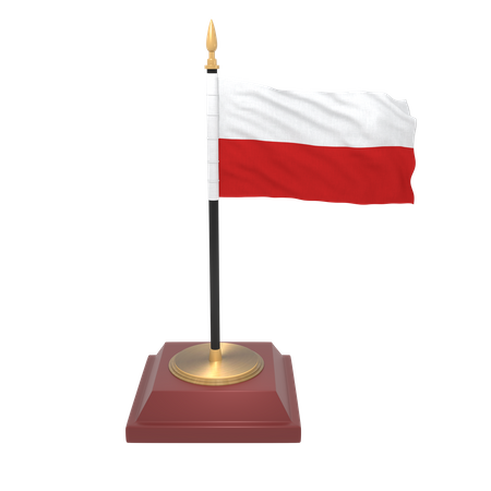 Bandera de polonia  3D Icon