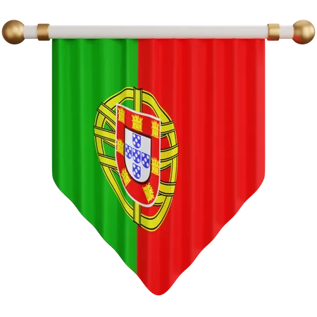 Bandera de portugal  3D Icon