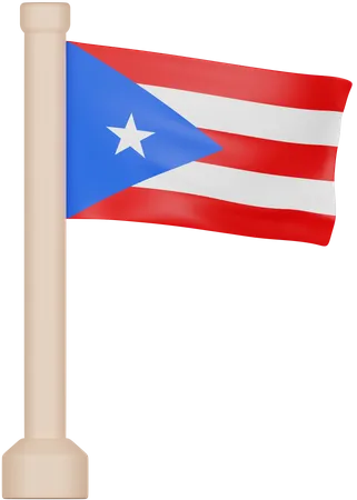 Bandera de puerto rico  3D Icon