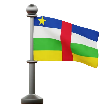 Bandera de la república centroafricana  3D Icon