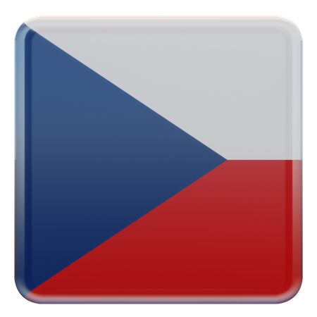 Bandera de la república checa  3D Flag