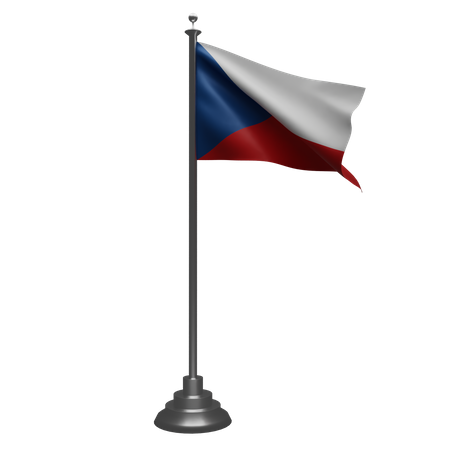 Bandera de la república checa  3D Illustration