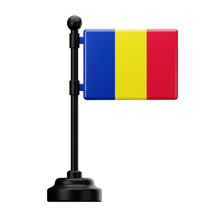 Bandera de rumania  3D Icon