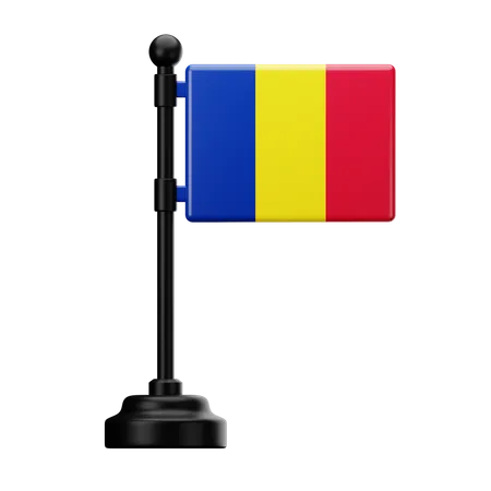 Bandera de rumania  3D Icon