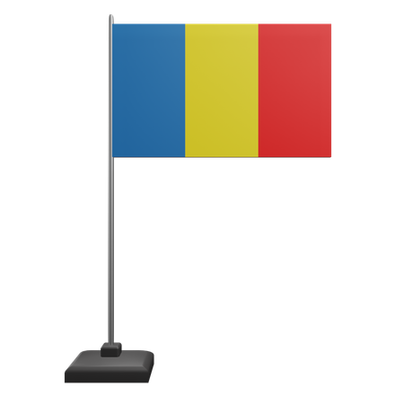 Bandera de rumania  3D Icon