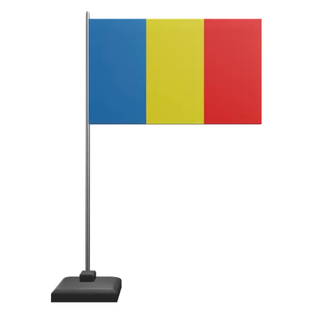 Bandera de rumania  3D Icon