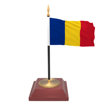 Bandera de rumania  3D Icon