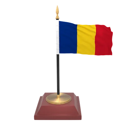 Bandera de rumania  3D Icon