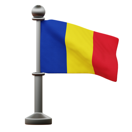 Bandera de rumania  3D Icon