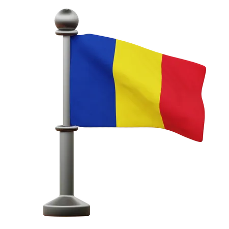 Bandera de rumania  3D Icon