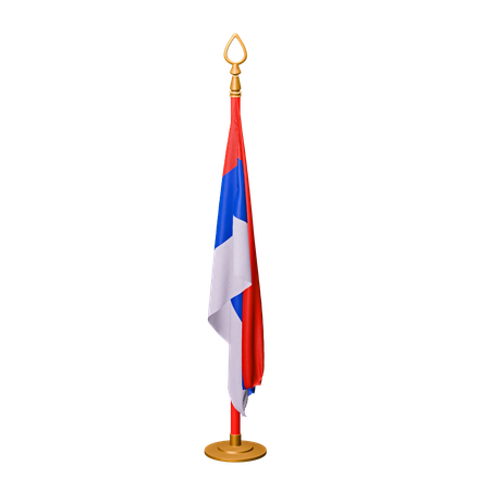 Bandera de rusia  3D Icon