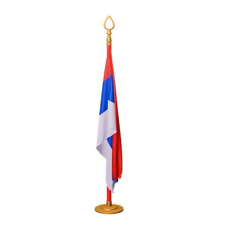 Bandera de rusia  3D Icon