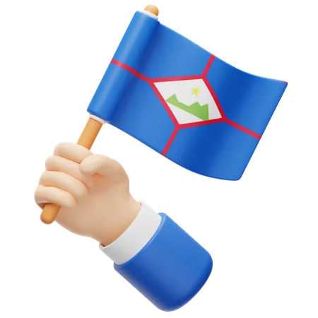 Bandera de san eustacio  3D Icon