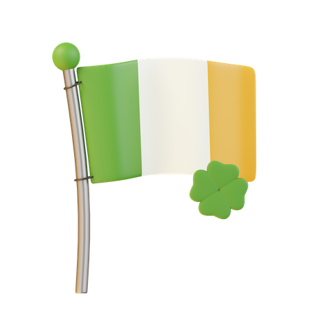 Bandera de san patricio  3D Icon