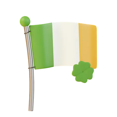 Bandera de san patricio  3D Icon