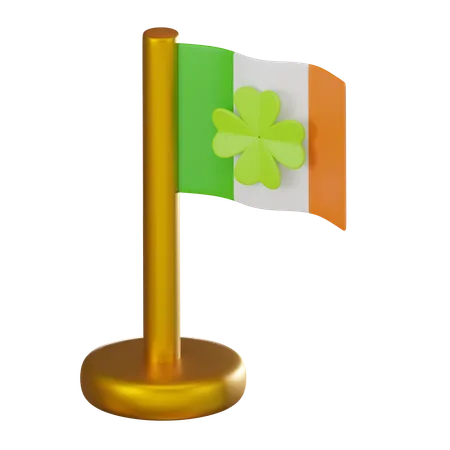 Bandera de san patricio  3D Icon