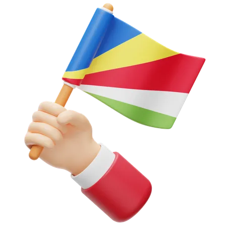 Bandera de seychelles  3D Icon