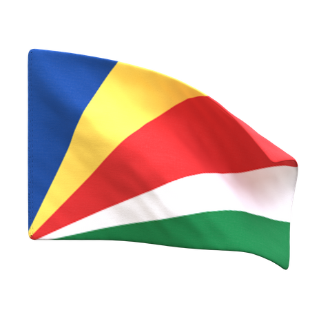 Bandera de seychelles  3D Icon