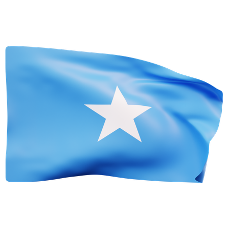 Bandera de somalia  3D Icon