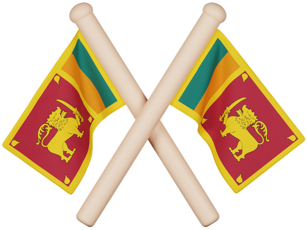 Bandera de sri lanka  3D Icon