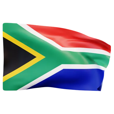 Bandera de sudáfrica  3D Icon