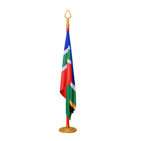 Bandera de sudáfrica  3D Icon