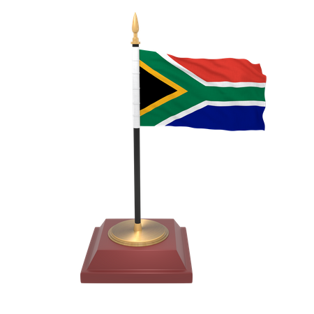 Bandera de sudáfrica  3D Icon