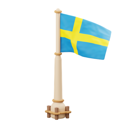 Bandera de suecia 3D Icon