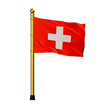 Bandera de suiza  3D Icon