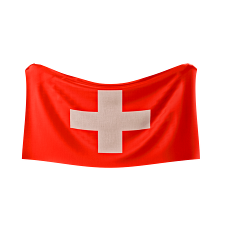 Bandera de suiza  3D Icon