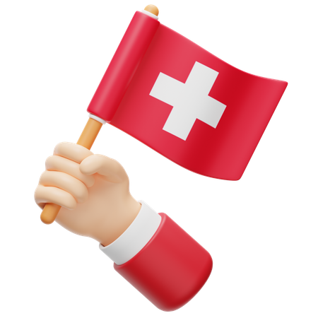 Bandera de suiza  3D Icon