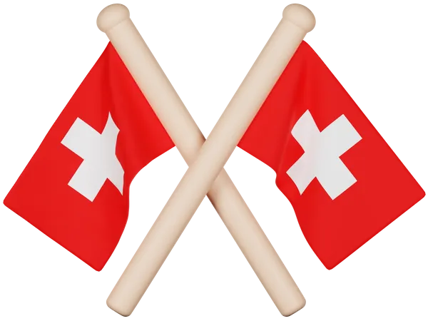 Bandera de suiza  3D Icon