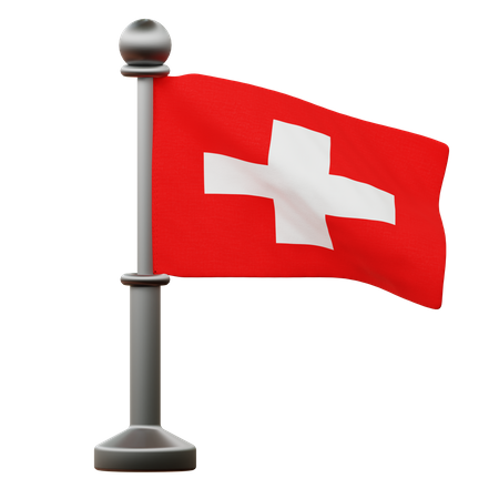 Bandera de suiza  3D Icon