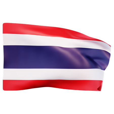 Bandera de tailandia  3D Icon