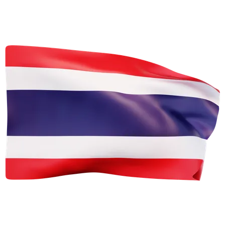 Bandera de tailandia  3D Icon