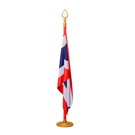 Bandera de tailandia  3D Icon