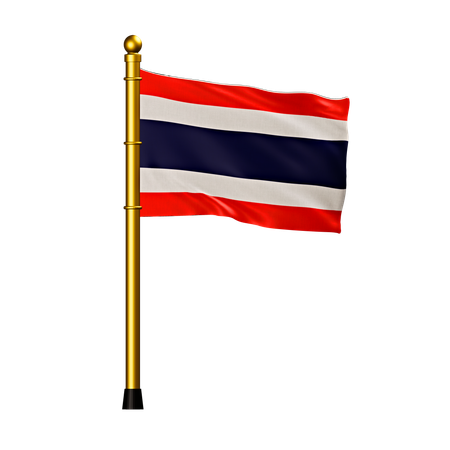 Bandera de tailandia  3D Icon