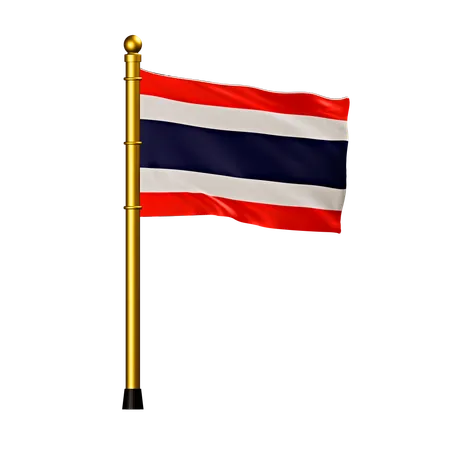 Bandera de tailandia  3D Icon