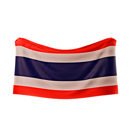 Bandera de tailandia  3D Icon