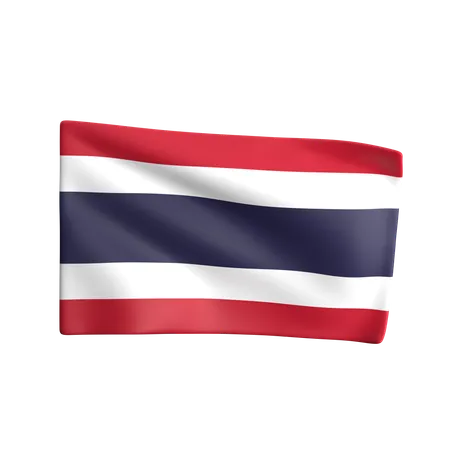 Bandera de tailandia  3D Icon