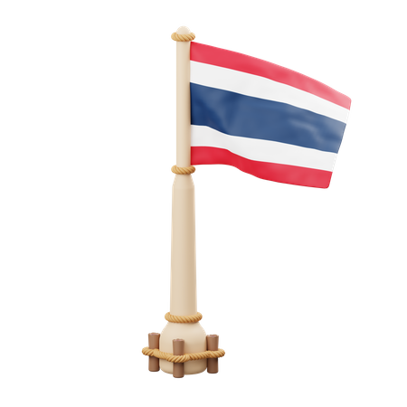 Bandera de tailandia  3D Icon