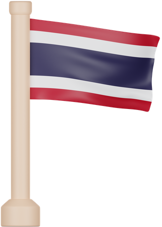 Bandera de tailandia  3D Icon