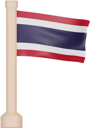 Bandera de tailandia  3D Icon