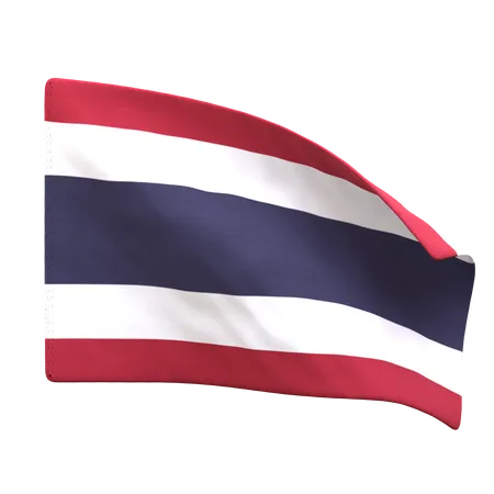 Bandera de tailandia  3D Icon