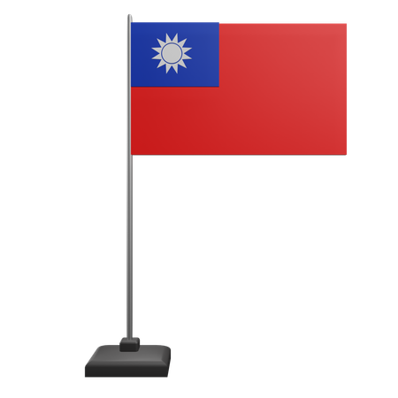 Bandera de taiwán  3D Icon