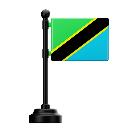 Bandera de tanzania  3D Icon