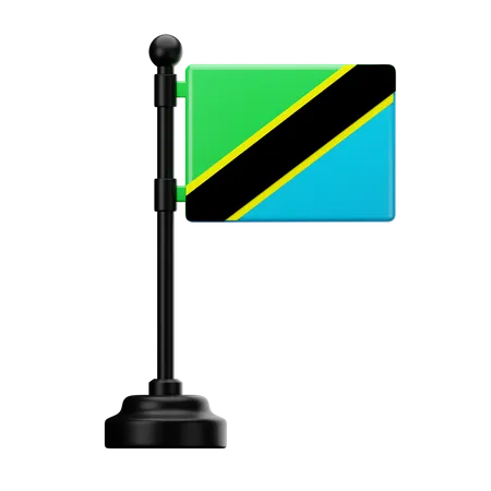 Bandera de tanzania  3D Icon